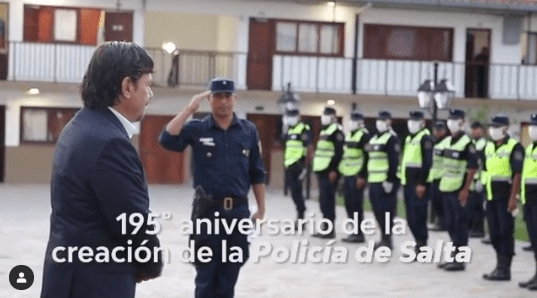 Sáenz saludó a la Policía de Salta: “Hoy son los héroes que nos acompañan y que nos ayudan y nos protegen»