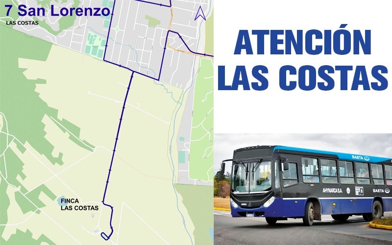 SAETA retoma el servicio a Las Costas