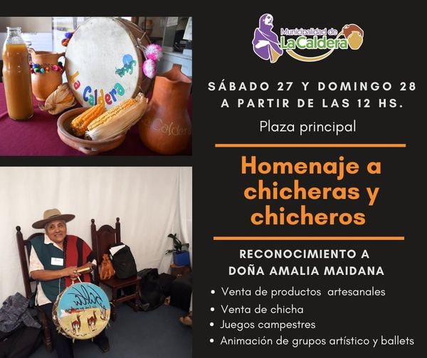 La Caldera: Venta de Chicha y homenaje a Chicheras