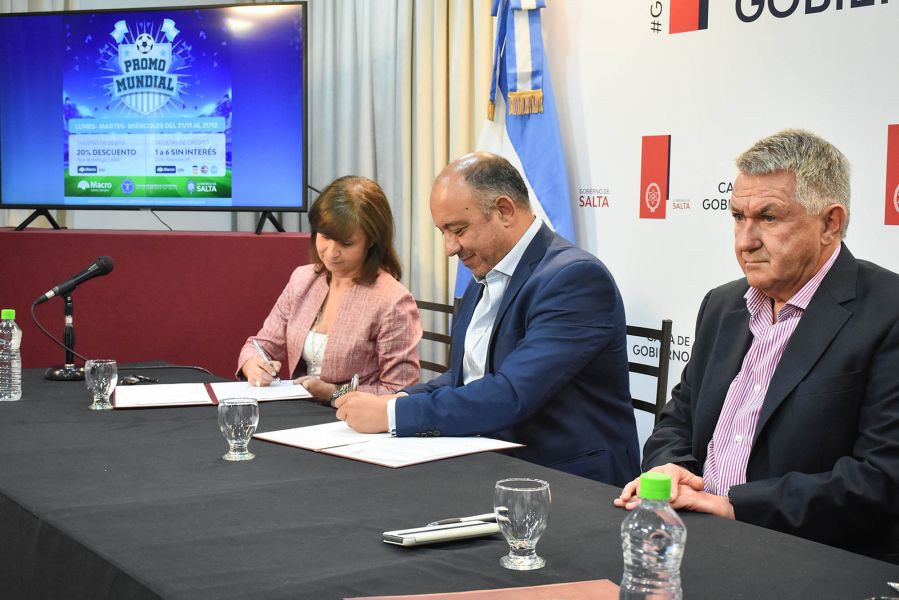Gobierno, Banco Macro y Cámara de Comercio lanzaron la Promo Mundial. VIDEO