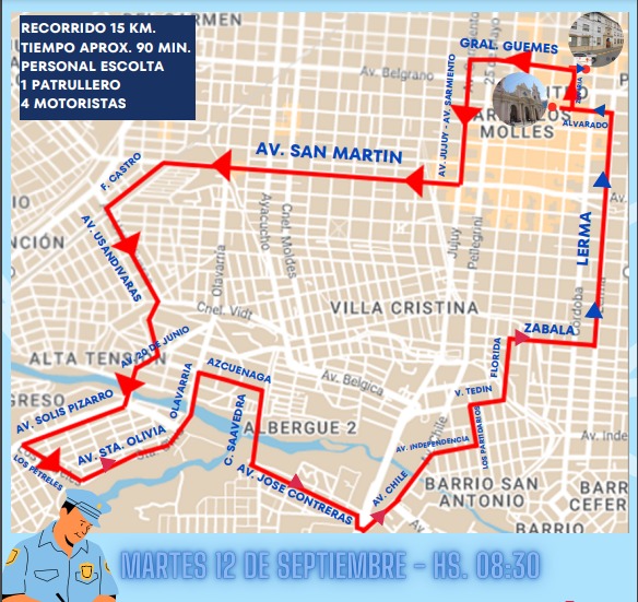 Las imágenes peregrinas del Milagro vuelven a recorrer barrios de la ciudad. FOTOS/CROQUIS