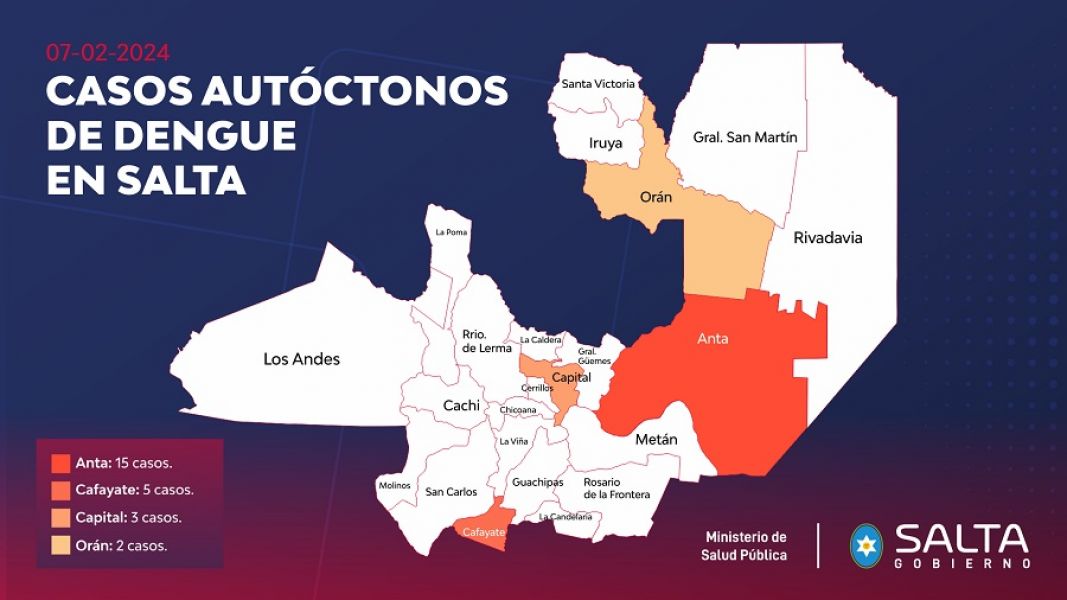 Se modifica el mapa epidemiológico de la provincia respecto al dengue