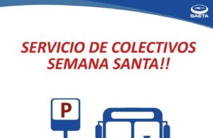 SAETA informa el servicio de colectivos en Semana Santa