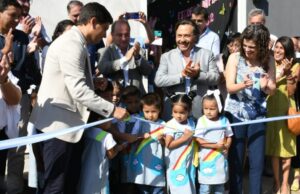 Sáenz inauguró en Orán un nuevo edificio de Nivel Inicial al que asisten 166 niños
