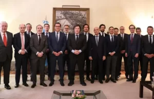 Javier Milei mantuvo una reunión en Madrid con empresarios españoles
