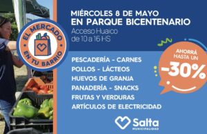 Se realiza una nueva edición de “El mercado en tu barrio” en zona norte