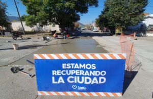 Colocaron nuevo hormigón en la calle Luis Güemes al 600 y en Pueyrredón al 2.300