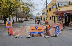 La Municipalidad colocó nuevo hormigón en Junín y Rivadavia. VIDEO/FOTOS