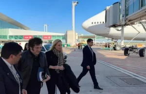 Este jueves Javier Milei viajó otra vez a Europa