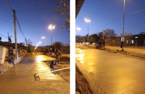 La Municipalidad realizó tareas de hormigonado en el barrio San Remo