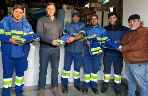 Entregaron uniformes a trabajadores de Aguas del Norte