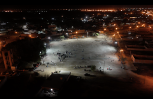 La Municipalidad iluminó la cancha El Porvenir de barrio Santa Ana. VIDEO/FOTOS