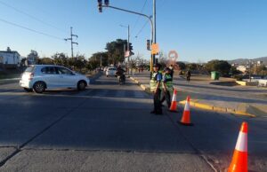 Operativo de tránsito por el Fogón de los Trabajadores