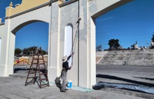 Continúan mejorando la infraestructura de la plaza España. VIDEO/FOTOS