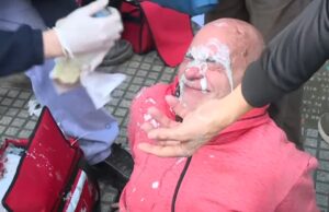 Protesta por posible veto: el Gobierno le tiró gas pimienta a los jubilados