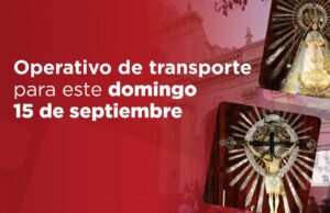 SAETA informa el operativo de transporte para este domingo 15 de septiembre