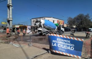 Ciudad: ejecutaron hormigonado en distintos frentes de obra. FOTOS