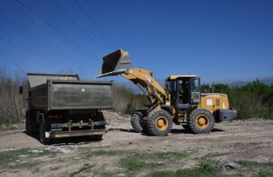 La Municipalidad ejecuta tareas de hormigonado y retiro de basural en la ciudad