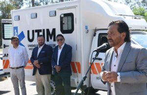 El Gobernador y el presidente de REMSA entregaron vehículos para reforzar los servicios de salud y seguridad en el departamento Los Andes