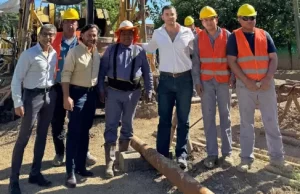 Inversión histórica en obras de agua para Capital: Sáenz supervisó el nuevo pozo en el Polideportivo Delmi. VIDEO/FOTOS