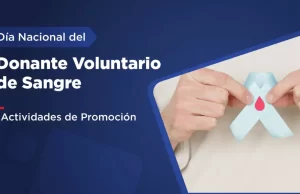 Este lunes inician actividades para promover la donación voluntaria y habitual de sangre