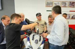 Presentación técnica de las nuevas motos que se incorporarán al servicio de seguridad provincial