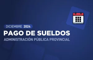 Cronograma de pago de haberes diciembre de 2024