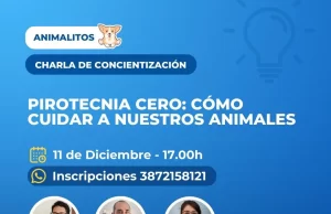 Brindan una charla de concientización sobre pirotecnia cero y cuidado de animales. VIDEO/FOTOS