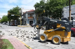 Continúa la obra de hormigonado en el Paseo Güemes. VIDEO/FOTOS