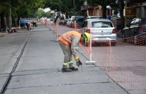 Ciudad: se ejecutaron obras de hormigonado en Santa Fe al 800