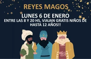 Este lunes de Reyes, los chicos viajan gratis en SAETA