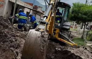 Aguas del Norte completó los trabajos de reparación de cañería en Villa Juanita