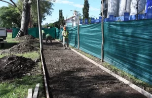 Ciudad: se iniciaron obras de recuperación en el parque 20 de Febrero. VIDEO/FOTOS