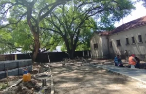 Avanzan las obras de revalorización del predio de la ex Palúdica. FOTOS