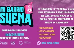 «Mi Barrio Suena»: ya se anotaron 10 escuelas en el certamen musical