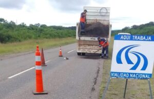 Trabajos de conservación en la RN 16