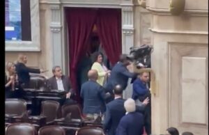 Escándalo en el recinto de Diputados: trompadas, gritos y la interna libertaria al rojo vivo