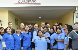 Gustavo Sáenz rehabilitó luego de 20 años, el quirófano del hospital de Rosario de Lerma. VIDEO/FOTOS