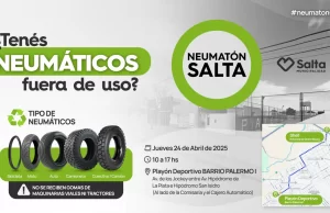 Este jueves 24 en zona oeste se realizará un nuevo Neumatón. FOTOS