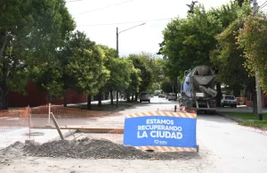 Amplio operativo de hormigonado en Tres Cerritos. FOTOS