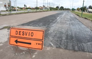 Plan Vial Zona Sur: comenzó la colocación del nuevo pavimento. FOTOS