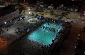 Finalizaron las obras de recuperación en la canchita del barrio Solidaridad. VIDEO/FOTOS