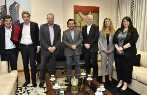 El gobernador Sáenz se reunió con directivos de la minera Eramine Sudamérica. VIDEO/FOTOS