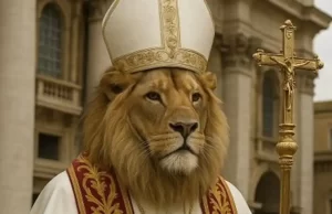 El narcisismo de Javier Milei: posteó una foto autorreferencial de un león vestido de Papa