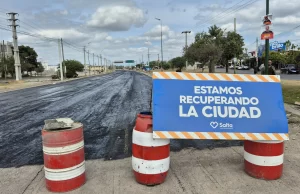 Plan Vial Sur: avanza la colocación del nuevo pavimento. VIDEO/FOTOS