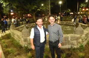 Durand y Sáenz inauguraron la remodelación de Plaza Alvarado. VIDEO/FOTOS