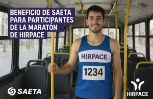 SAETA informa que habrá colectivos gratis a los corredores de la Maratón de Hirpace