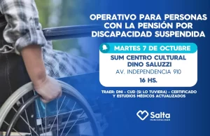 Habrá un operativo de asesoramiento para personas con las pensiones suspendidas