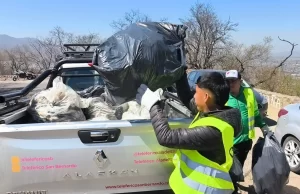 La Municipalidad realizó una profunda limpieza del cerro San Bernardo. VIDEO/FOTOS