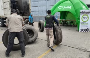 Se realizó la edición 18° del Neumatón: ya se alcanzaron las 1.300 toneladas. FOTOS